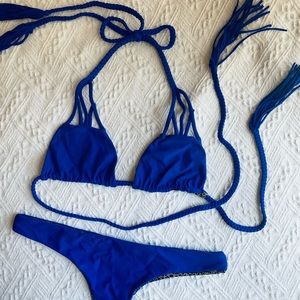 Braided Royal Blue Acacia Swimwear bikini set